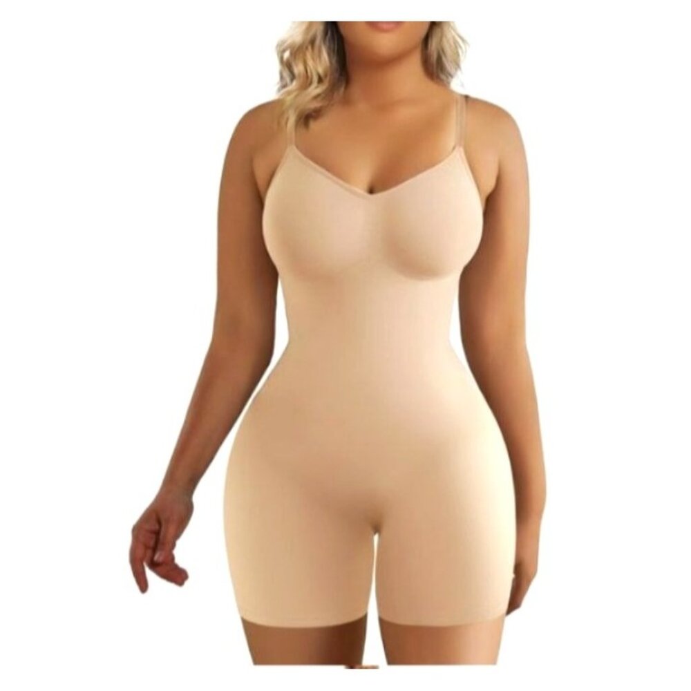 Shaperx Womens L/XL Beige Shapewear Bodysuit